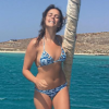 Pauline Ducruet en vacances dans les Cyclades en août 2016, étape à Rhénée, photo Instagram.
