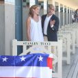 Stanley Tucci et sa femme Felicity Blunt - Stanley Tucci inaugure sa cabine sur les planches lors du 42ème Festival du cinéma Américain de Deauville, le 3 Septembre 2016. © Denis Guignebourg/Bestimage