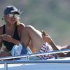 Semi Exclusif - Justin Bieber et sa compagne Sofia Richie en vacances sur un yacht à Los Cabos au Mexique le 29 août 2016