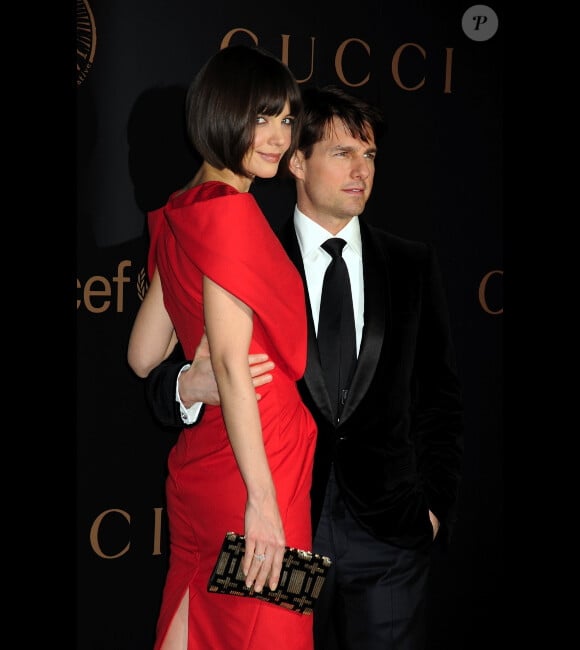 Katie Holmes et Tom Cruise, en février 2008 à New York.