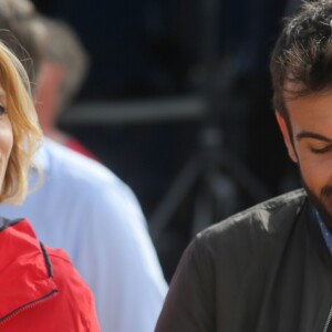 Exclusif - Sylvie Tellier, Laurent Ournac - L'équipe de l'Etape du Coeur 2016 pour le compte de Mécénat Chirurgie Cardiaque lors d'un tournoi de pétanque à Bourg-Saint-Andéol, le 14 juillet 2016. Mécénat Chirurgie Cardiaque Enfants du Monde permet à des enfants souffrant de malformations cardiaques de venir en France et d'être opérés lorsqu'ils ne peuvent être soignés dans leur pays d'origine par manque de moyens financiers et techniques. © CVS/Bestimage