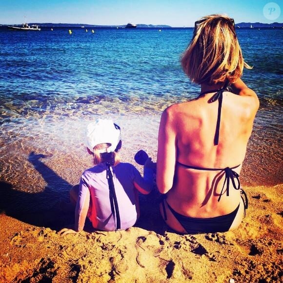 Sylvie Tellier et sa fille Margaux sur Instagram, août 2016