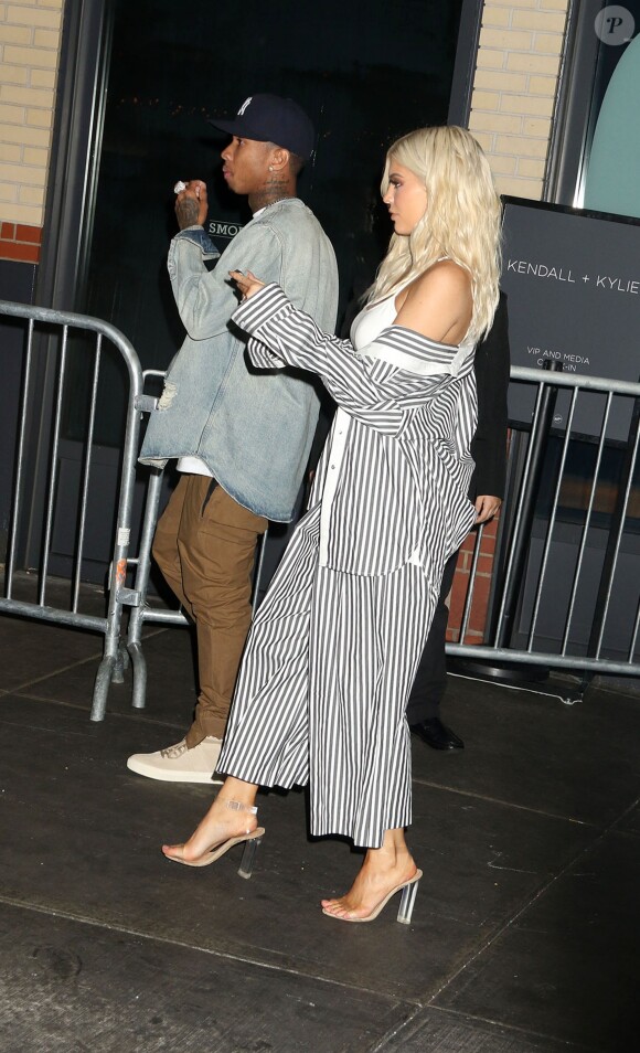 Tyga et sa petite amie Kylie Jenner à la soirée Samsung Pop Up Store à New York, le 7 septembre 2016 © Nancy Kaszerman via Zuma/Bestimage