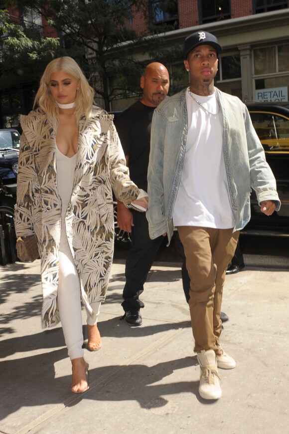 Kylie Jenner et son chéri Tyga dans les rues de New York, le 7 septembre 2016
