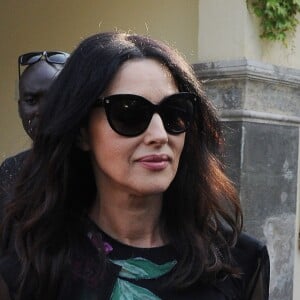 Monica Bellucci sort de l'hôtel Excelsior lors du 73ème festival du film de Venise, La Mostra, le 10 septembre 2016 au lendemain de la présentation de son film On the Milky Road, de et avec Emir Kusturica.