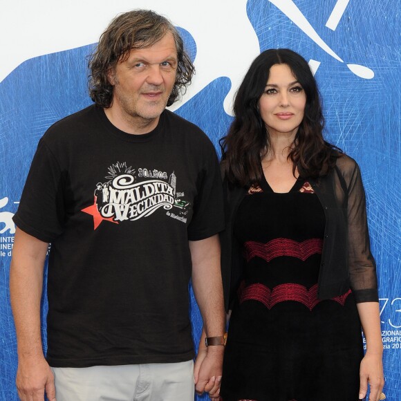 Emir Kusturica et Monica Bellucci lors du photocall du film On The Milky Road lors de la 73e Mostra de Venise le 9 septembre 2016.