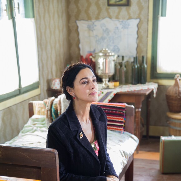 Monica Bellucci lors du tournage du film On the Milky Way d'Emir Kusturica le 19 août 2014