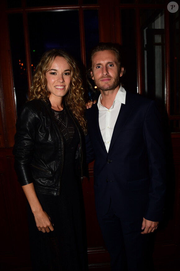 Philippe Lachau et Elodie Fontan au Kiehl's Club lors du 42ème Festival du Cinéma Américain de Deauville.