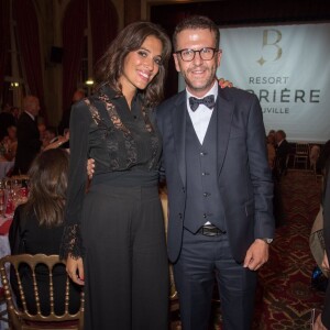 Laurie Cholewa et Tamim El Mili (Directeur Général L'Oréal Luxe France) au Kiehl's Club lors du 42ème Festival du Cinéma Américain de Deauville.
