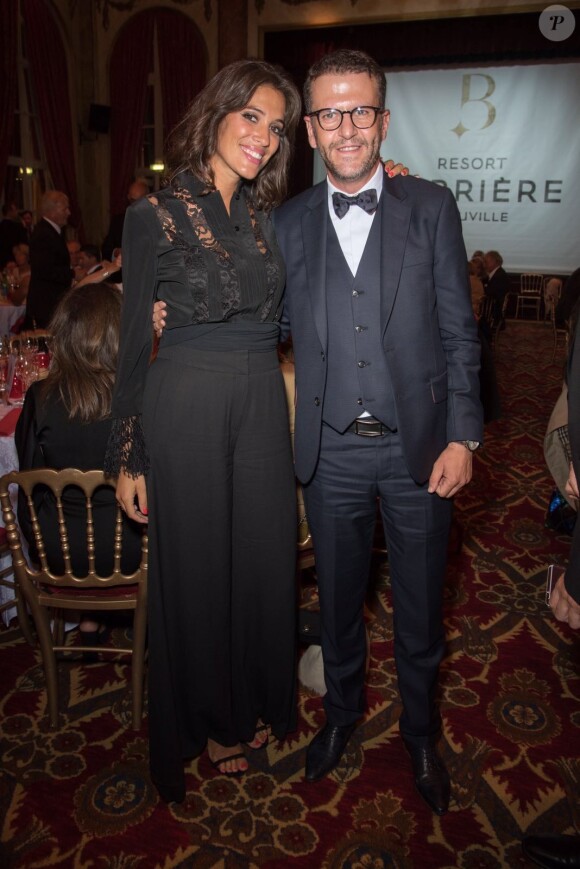 Laurie Cholewa et Tamim El Mili (Directeur Général L'Oréal Luxe France) au Kiehl's Club lors du 42ème Festival du Cinéma Américain de Deauville.