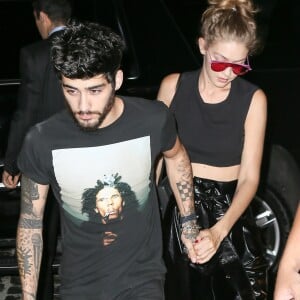 Gigi Hadid rentre chez elle avec son petit-ami Zayn Malik à New York, le 12 septembre 2016