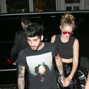 Gigi Hadid rentre chez elle avec son petit-ami Zayn Malik à New York, le 12 septembre 2016