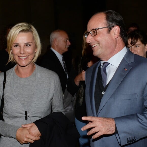 Exclusif - Laurence Ferrari et François Hollande - Représentation de "La Bohème" à l'Hôtel des Invalides dans le cadre du festival Opéra en Plein Air à Paris le 10 septembre 2016. © Rachid Bellak/Bestimage