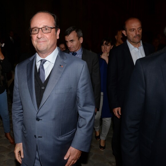 Exclusif - François Hollande - Représentation de "La Bohème" à l'Hôtel des Invalides dans le cadre du festival Opéra en Plein Air à Paris le 10 septembre 2016. © Rachid Bellak/Bestimage