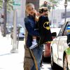 Exclusif - Gwen Stefani emmène son fils Apollo déguisé en Batman chez le dentiste à Beverly Hills le 2 septembre 2016.