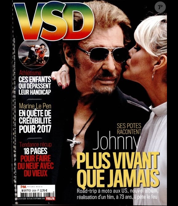 Magazine VSD en kiosques le 15 septembre 2016.