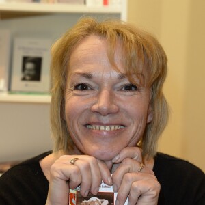 Brigitte Lahaie à la 34e édition du salon du livre à la Porte de Versailles à Paris le 24 mars 2014.