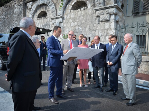 Exclusif - Le prince Albert II de Monaco inaugure le tunnel Albert II destiné à désengorger le trafic dans la principauté le 14 septembre 2016.