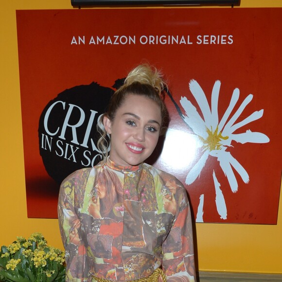 Miley Cyrus à la première de The Crisis in Six Scenes à New York, le 15 septembre 2016
