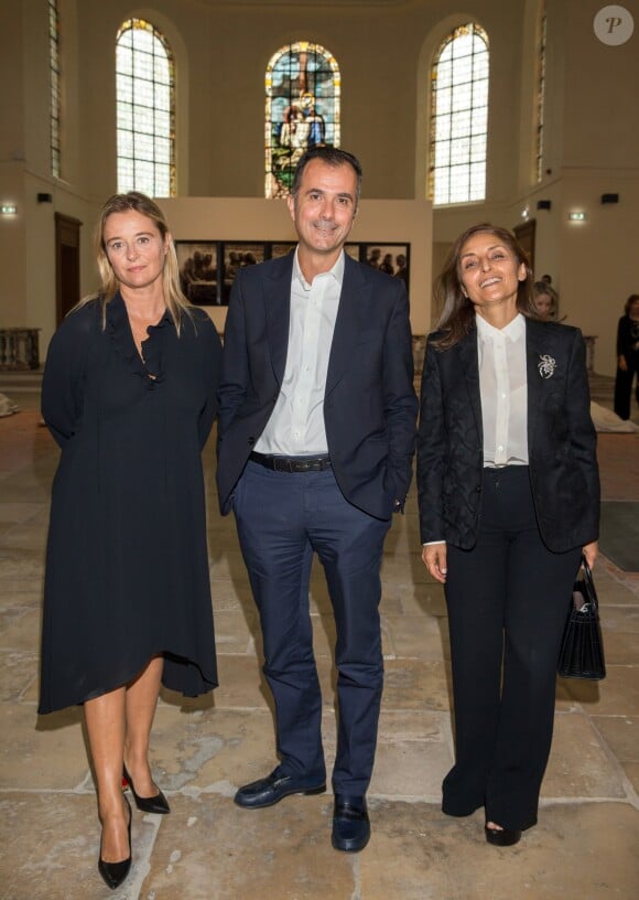 Isabelle Guichot, Martin Bethenod, Nazanine Ravai - Vernissage de l'exposition "Echos" pour l'inauguration du nouveau siège de Kering dans l'ancien hôpital Laennec et à l'occasion des Journées du Patrimoine à Paris. Une partie des oeuvres fait partie de la collection Pinault. Le 16 septembre 2016 © Olivier Borde / Bestimage  in Paris, France16/09/2016 - Paris