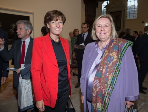 Patricia Barbizet, Maryvonne Pinault - Vernissage de l'exposition "Echos" pour l'inauguration du nouveau siège de Kering dans l'ancien hôpital Laennec et à l'occasion des Journées du Patrimoine à Paris. Une partie des oeuvres fait partie de la collection Pinault. Le 16 septembre 2016 © Olivier Borde / Bestimage