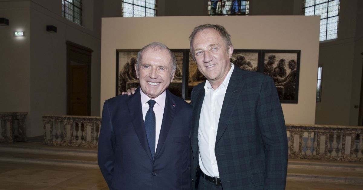 François Pinault et son fils FrançoisHenri Pinault Vernissage de l