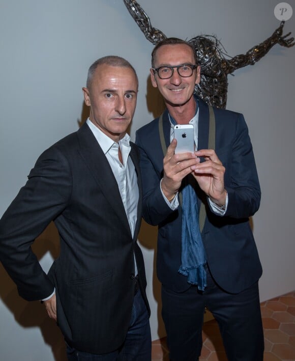 Hervé van der Straeten, Bruno Frisoni - Vernissage de l'exposition "Echos" pour l'inauguration du nouveau siège de Kering dans l'ancien hôpital Laennec et à l'occasion des Journées du Patrimoine à Paris. Une partie des oeuvres fait partie de la collection Pinault. Le 16 septembre 2016 © Olivier Borde / Bestimage