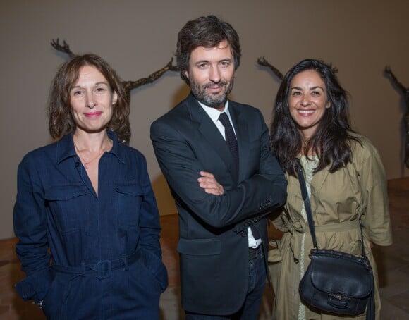 Béline Dolat, Christophe Ono dit Biot et sa femme - Vernissage de l'exposition "Echos" pour l'inauguration du nouveau siège de Kering dans l'ancien hôpital Laennec et à l'occasion des Journées du Patrimoine à Paris. Une partie des oeuvres fait partie de la collection Pinault. Le 16 septembre 2016 © Olivier Borde / Bestimage