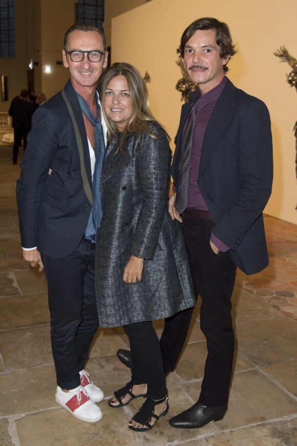 Bruno Frisoni, Cathy Vedovi et Elie Top - Vernissage de l'exposition "Echos" pour l'inauguration du nouveau siège de Kering dans l'ancien hôpital Laennec et à l'occasion des Journées du Patrimoine à Paris. Une partie des oeuvres fait partie de la collection Pinault. Le 16 septembre 2016 © Olivier Borde / Bestimage