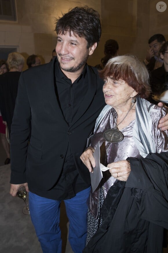 Adel Abdessemed et Agnès Varda - Vernissage de l'exposition "Echos" pour l'inauguration du nouveau siège de Kering dans l'ancien hôpital Laennec et à l'occasion des Journées du Patrimoine à Paris. Une partie des oeuvres fait partie de la collection Pinault. Le 16 septembre 2016 © Olivier Borde / Bestimage