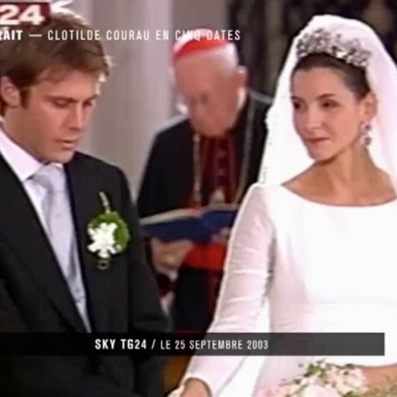 Clotilde Courau commente son mariage pour Nikos Aliagas dans "50 mn inside", le 17 septembre 2016.