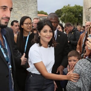 Leïla Bekhti au photocall du téléfilm "Jour Polaire" lors du 18ème Festival de la Fiction TV de La Rochelle. Le 17 septembre 2016 © Patrick Bernard / Bestimage