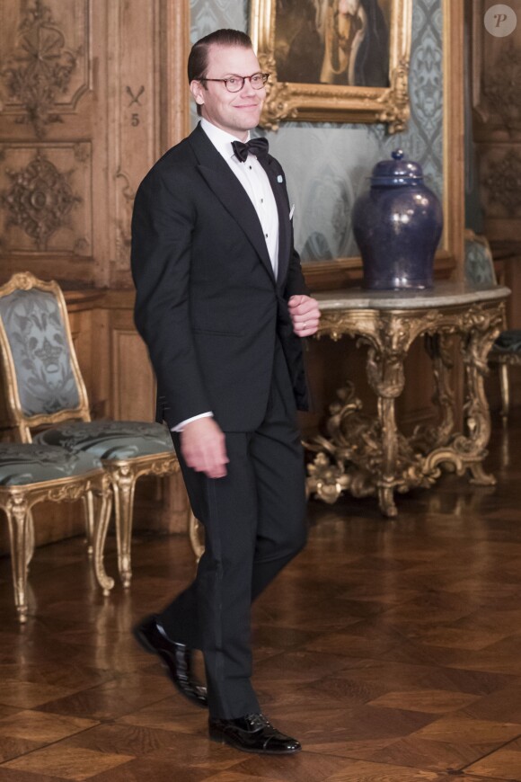 Le prince Daniel au palais royal à Stockholm le 16 septembre 2016 lors du Dîner de la Suède.