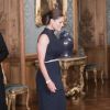 La princesse Victoria de Suède au palais royal à Stockholm le 16 septembre 2016 lors du Dîner de la Suède.