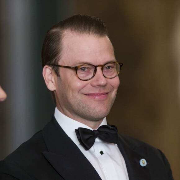 La princesse Victoria et le prince Daniel de Suède au palais royal à Stockholm le 16 septembre 2016 lors du Dîner de la Suède.