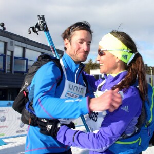 Pippa Middleton et James Matthews lors de la course de ski de fond Birkebeiner à Lillehammer le 19 mars 2016