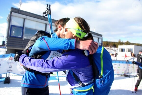 Pippa Middleton et James Matthews lors de la course de ski de fond Birkebeiner à Lillehammer le 19 mars 2016