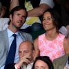 Pippa Middleton et James Matthews à Wimbledon le 6 juillet 2016