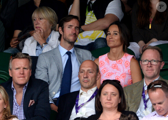 Pippa Middleton et James Matthews à Wimbledon le 6 juillet 2016