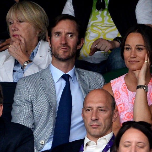 Pippa Middleton et James Matthews à Wimbledon le 6 juillet 2016