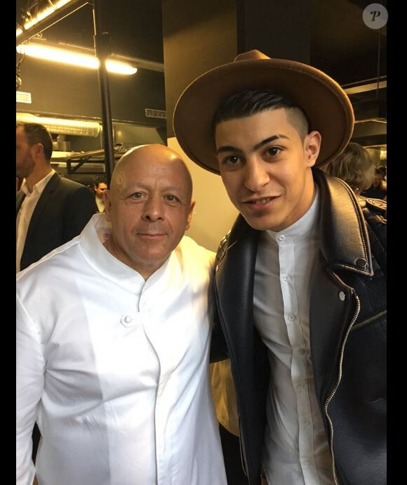 Mohamed de "Top Chef 2014" avec Thierry Marx, sur Twitter, dimanche 18 septembre 2016
