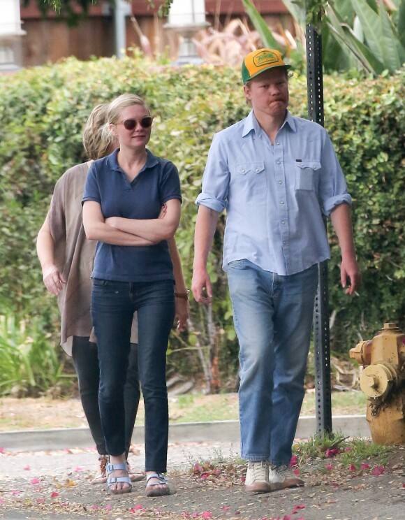 Kirsten Dunst avec son petit ami Jesse Plemons à Los Angeles, le 19 septembre 2016