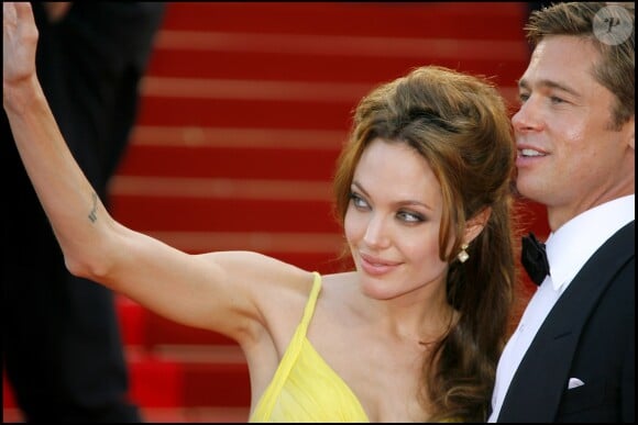 Brad Pitt et Angelina Jolie à Cannes en 2007.