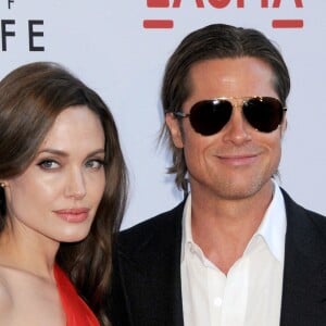 Brad Pitt et Angelina Jolie à Los Angeles en mai 2011.
