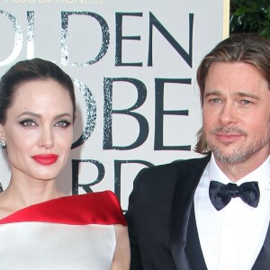 Brad Pitt et Angelina Jolie aux Golden Globe Awards 2012.