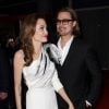 Brad Pitt et Angelina Jolie à Paris en février 2012.