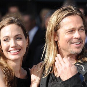 Brad Pitt et Angelina Jolie à Londres en juin 2013.