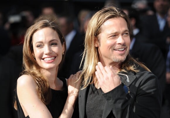Brad Pitt et Angelina Jolie à Londres en juin 2013.