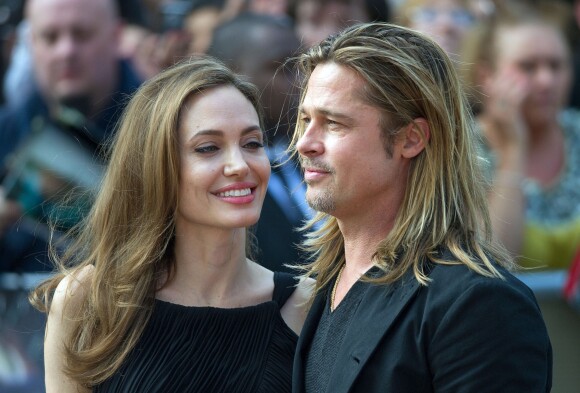 Brad Pitt et Angelina Jolie à Londres le 2 juin 2013.