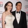 Angelina Jolie et son mari Brad Pitt - Première de "By the Sea" à Los Angeles le 5 novembre 2015